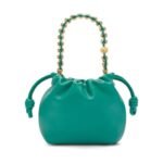 LOEWE MINI FLAMENCO PURSE BAG IN SOFT LAMBSKIN