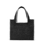 LOEWE FONT TOTE LARGE BAG IN RAFFIA