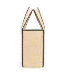 LOEWE FONT TOTE LARGE BAG IN RAFFIA