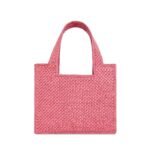 LOEWE FONT TOTE MINI BAG IN RAFFIA