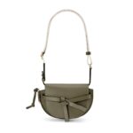 LOEWE GATE DUAL MINI BAG IN SOFT CALFSKIN AND JACQUARD