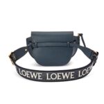 LOEWE GATE DUAL MINI BAG IN SOFT CALFSKIN AND JACQUARD