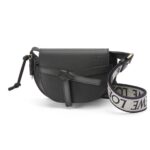 LOEWE GATE DUAL MINI BAG IN SOFT CALFSKIN AND JACQUARD
