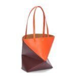 LOEWE PUZZLE FOLD TOTE BAG IN SHINY CALFSKIN