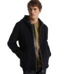 YVES SALOMON HOODIE IN WOOL-CASHMERE BLEND FABRIC