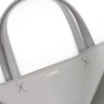 LOEWE PUZZLE FOLD TOTE MINI BAG IN SHINY CALFSKIN