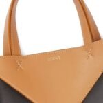 LOEWE PUZZLE FOLD TOTE MINI BAG IN SHINY CALFSKIN