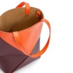 LOEWE PUZZLE FOLD TOTE MINI BAG IN SHINY CALFSKIN