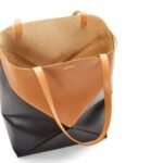 LOEWE PUZZLE FOLD TOTE XL BAG IN SHINY CALFSKIN