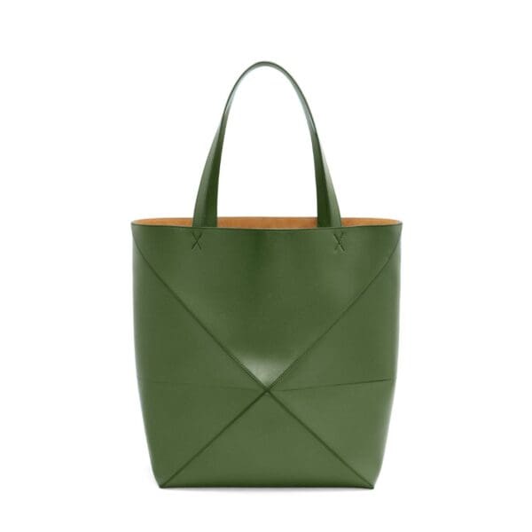 LOEWE PUZZLE FOLD TOTE XL BAG IN SHINY CALFSKIN