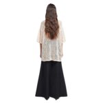 NANUSHKA ESTIENNE CROCHET LACE T-SHIRT WHITE