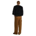 YVES SALOMON CROPPED FEATHER JACKET
