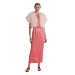 YVES SALOMON CROPPED FEATHER BOLERO