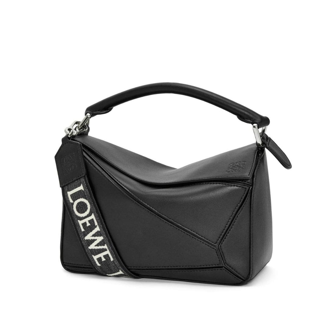 LOEWE SMALL PUZZLE BAG IN SATIN CALFSKIN 1 LOEWE SMALL PUZZLE BAG IN SATIN CALFSKIN