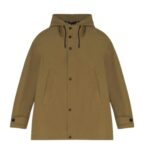 YVES SALOMON SHORT COTTON-BLEND PARKA