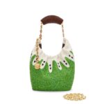 LOEWE MINI SQUEEZE BAG IN LEATHER WITH BEADS