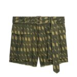 DRIES VAN NOTEN BELTED COTTON SHORTS