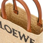 LOEWE STANDARD A5 TOTE BAG IN RAFFIA