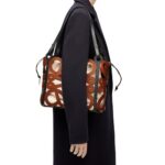 LOEWE ANAGRAM CUT OUT TOTE BAG IN CALFSKIN
