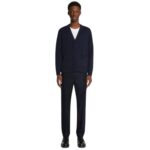 DRIES VAN NOTEN WOOL SLIM FIT PANTS
