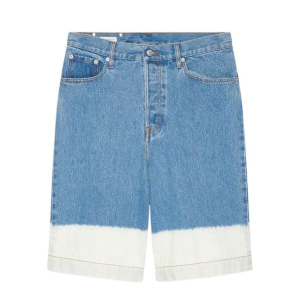 DRIES VAN NOTEN BLEACH DENIM BERMUDA