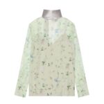 GIVENCHY PRINTED BLOUSE IN SILK CHIFFON WITH LAVALLIÈRE