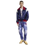 DSQUARED2 BOWLING SATIN BOMBER