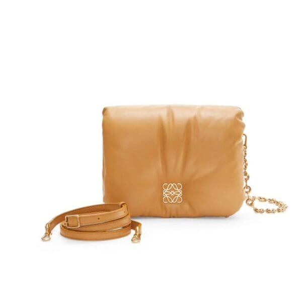 LOEWE GOYA PUFFER BAG IN SHINY LAMBSKIN
