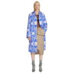 DRIES VAN NOTEN HAND QUILTED COAT BLUE