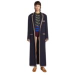 DRIES VAN NOTEN UNCONSTRUCTED COAT NAVY