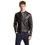 DSQUARED2 LEATHER BIKER BOMBER
