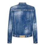 DSQUARED2 MENDED RIPS DAN DENIM JACKET