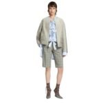 DRIES VAN NOTEN EMBELLISHED JACKET SILVER