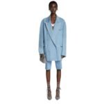DRIES VAN NOTEN OVERSIZED DENIM BLAZER LIGHT BLUE