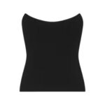 GIVENCHY CORSET BUSTIER TOP IN CREPE AND SATIN