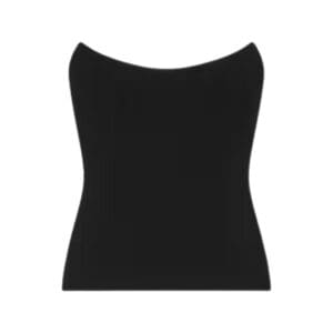 GIVENCHY CORSET BUSTIER TOP IN CREPE AND SATIN