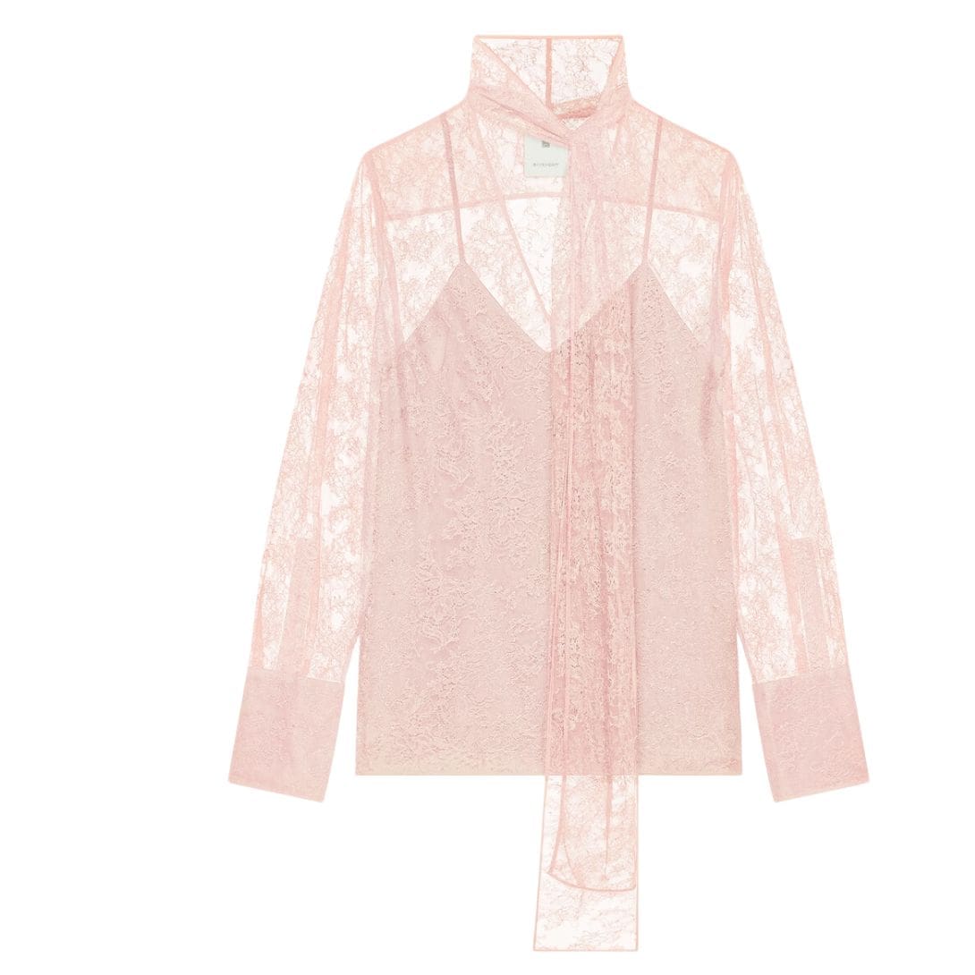 GIVENCHY BLOUSE IN LACE WITH LAVALLIERE