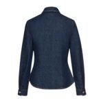MAGDA BUTRYM CLASSIC DENIM BUTTON DOWN SHIRT IN NAVY