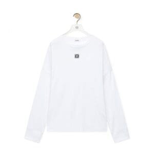 LOEWE OVERSIZED FIT LONG SLEEVE T SHIRT IN COTTON