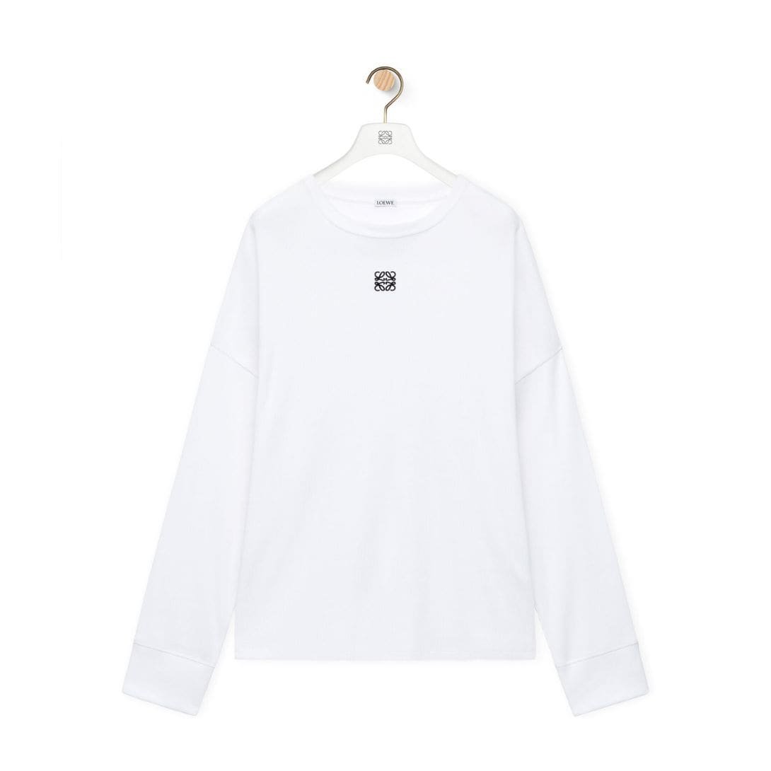 LOEWE OVERSIZED FIT LONG SLEEVE T SHIRT IN COTTON