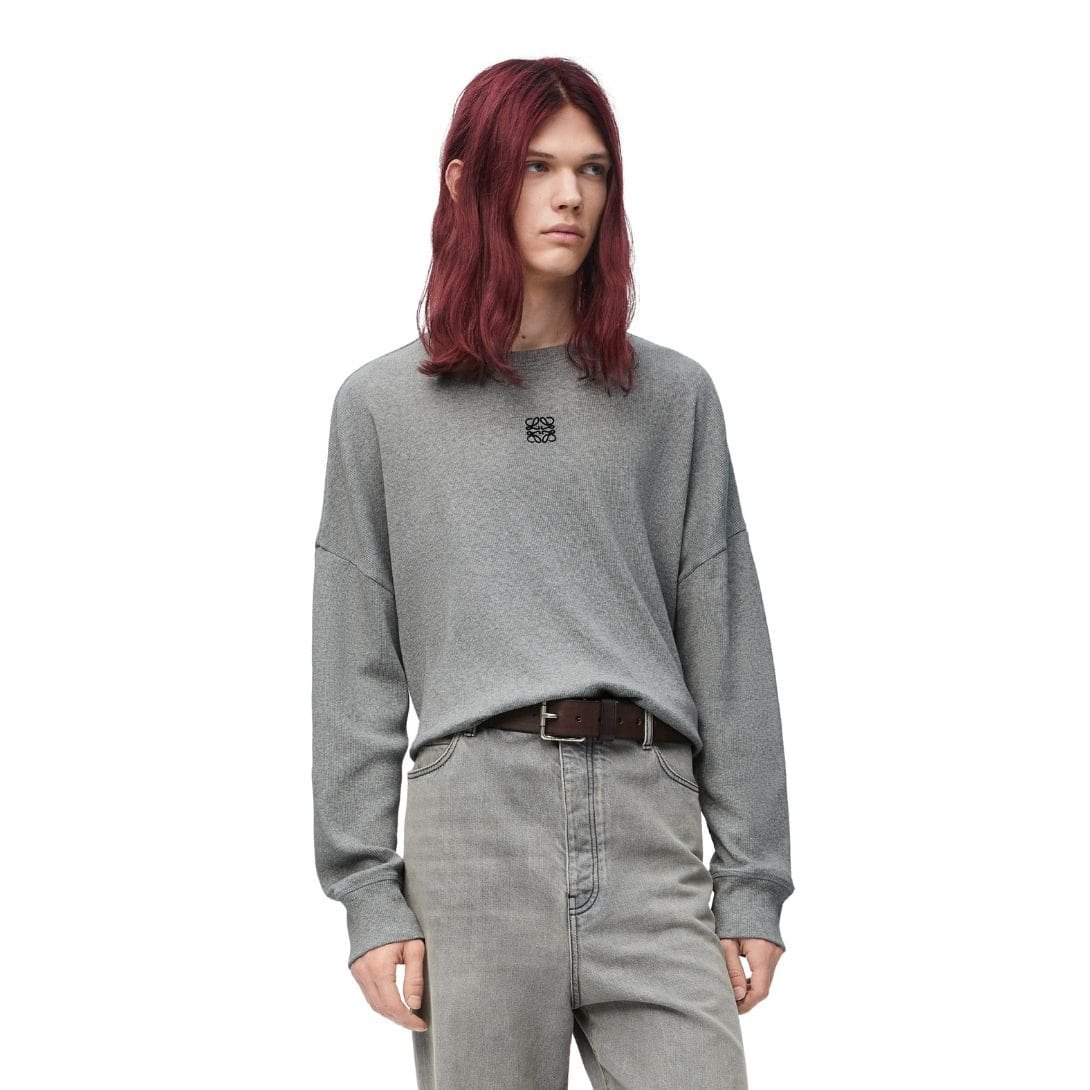 LOEWE OVERSIZED FIT LONG SLEEVE T SHIRT IN COTTON