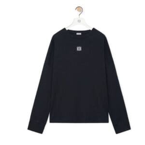 LOEWE OVERSIZED FIT LONG SLEEVE T SHIRT IN COTTON