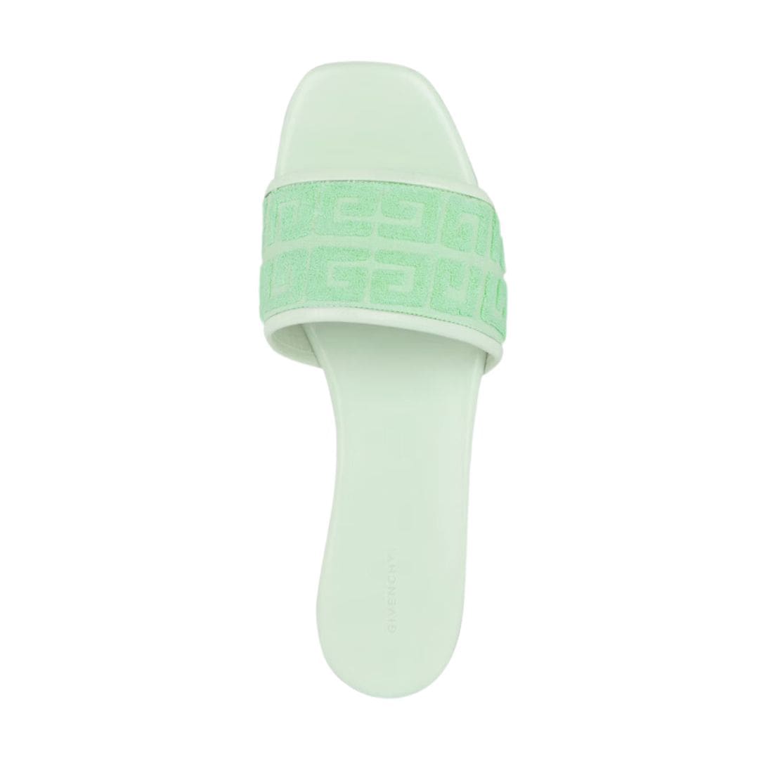 GIVENCHY 4G flat mules in 4G cotton towelling 1