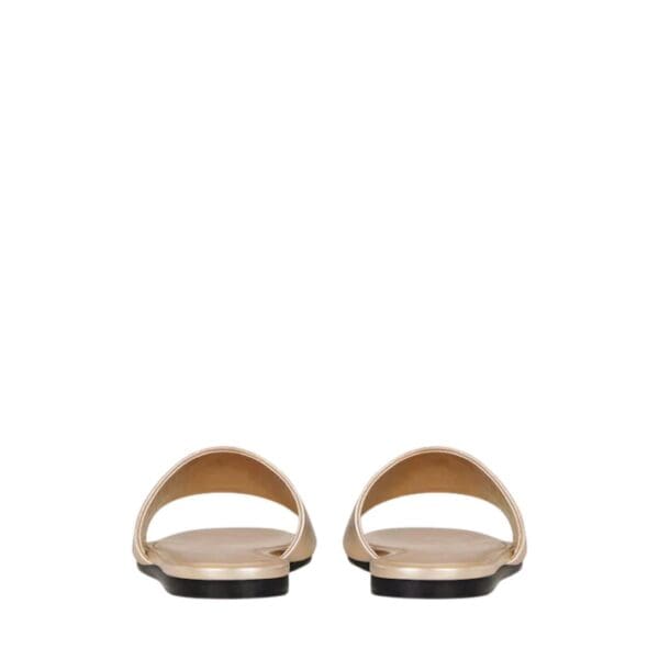 GIVENCHY 4G FLAT MULES IN LAMINATED LEATHER