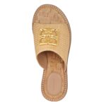 GIVENCHY 4G LIQUID FLAT MULES IN RAFFIA