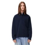 LOEWE HIGH NECK POLO IN COTTON