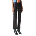 STOULS DEAN 22 PANTS FLARED LEATHER JEANS