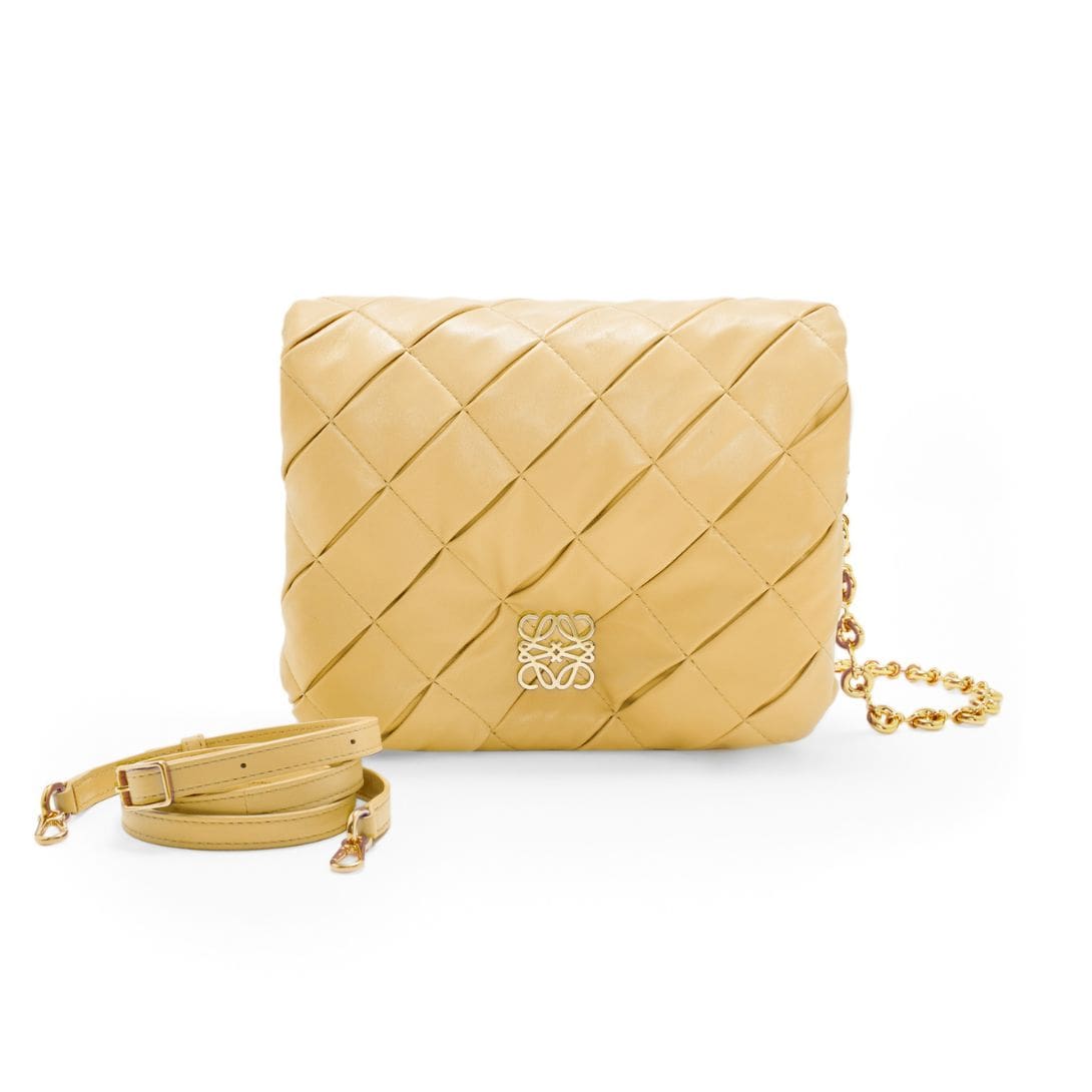 LOEWE GOYA PUFFER BAG IN SHINY LAMBSKIN 1 LOEWE GOYA PUFFER BAG IN SHINY LAMBSKIN