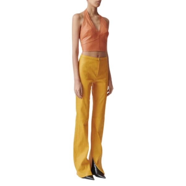 STOULS KAM PANTS LEATHER TAPERED PANTS