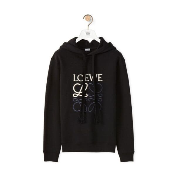 LOEWE ANAGRAM REGULAR FIT HOODIE IN COTTON